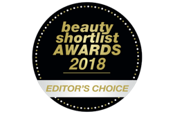 Beauty Shortlist Awards 2018 Editors Choice badge